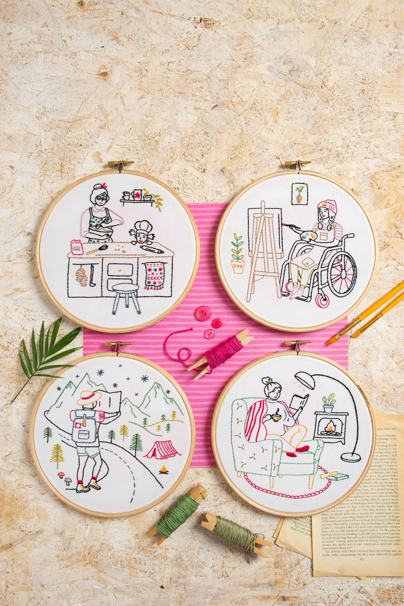 Painting Embroidery Kit (Create) | Complete Craft Kit by Hawthorn Handmade