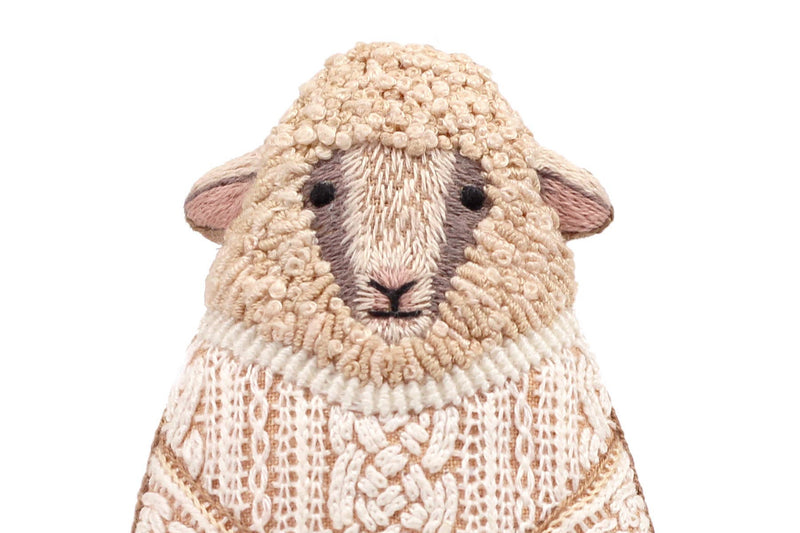 Sheep Embroidery Kit by Kiriki Press