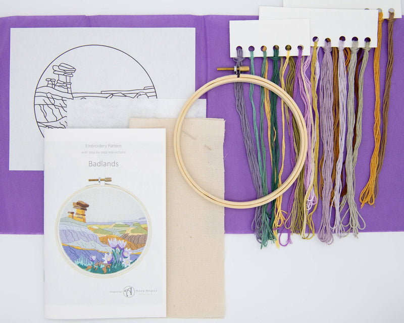 Badlands DIY Embroidery Kit by Angiels Art
