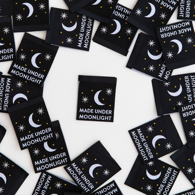 Made Under Moonlight - Sewing Woven Clothing Label Tags by Sarah Hearts