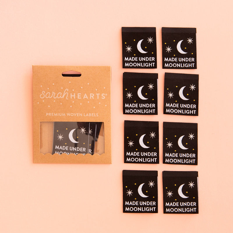 Made Under Moonlight - Sewing Woven Clothing Label Tags by Sarah Hearts