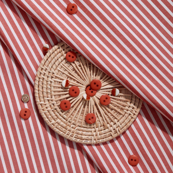 Sunray Tangerine Fabric by Atelier Brunette