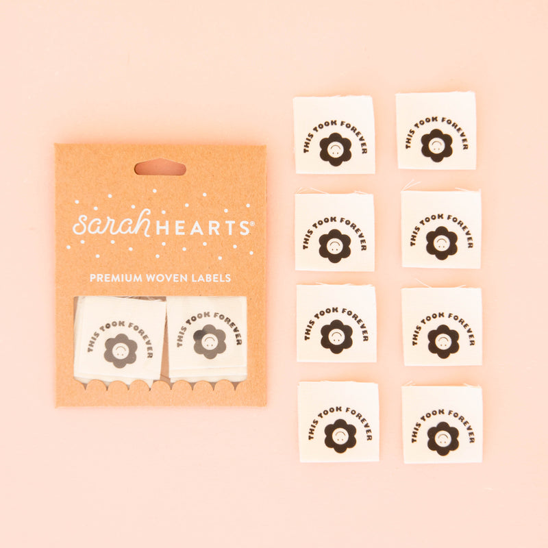 This Took Forever Organic Cotton - Sewing Woven Labels by Sarah Hearts