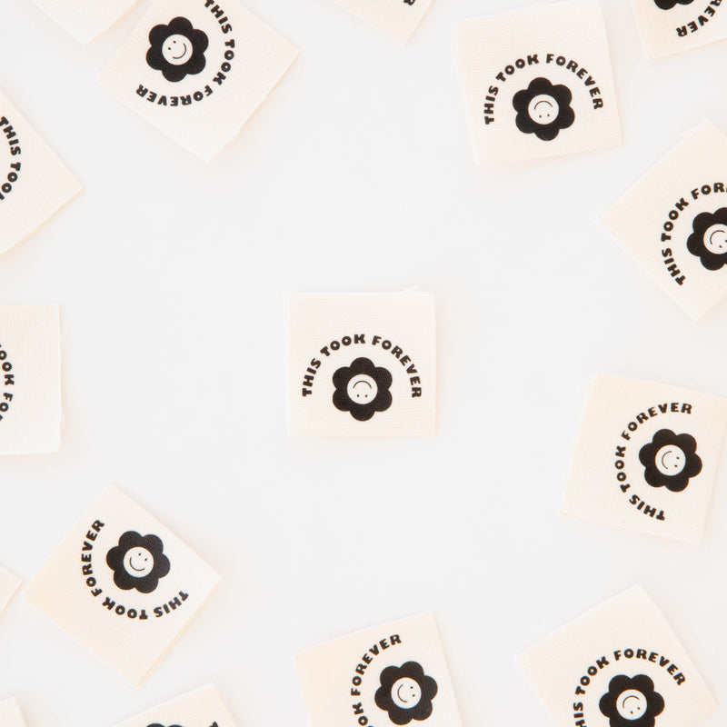 This Took Forever Organic Cotton - Sewing Woven Labels by Sarah Hearts