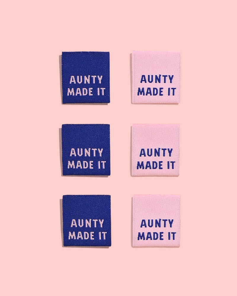 Aunty Made It Woven Labels