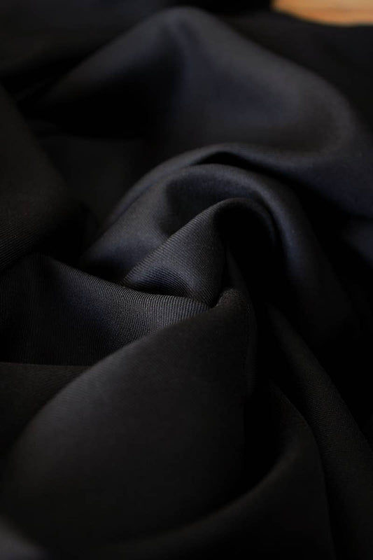 Viscose Twill in Black Licorice by Eglantine et Zoé
