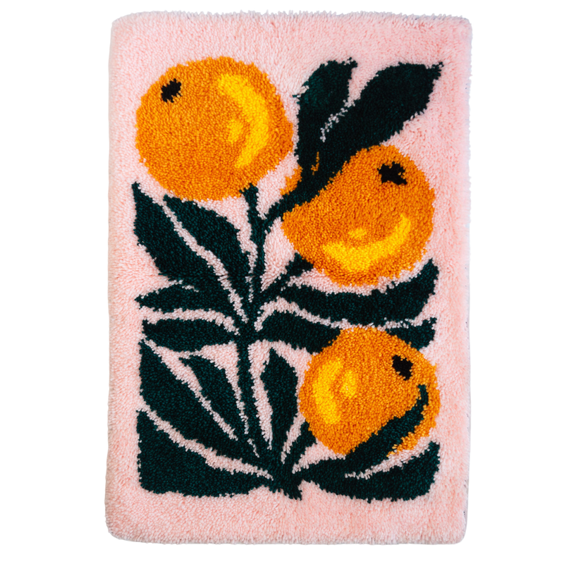 A Bounty of Oranges Latch Hook Rug Kit