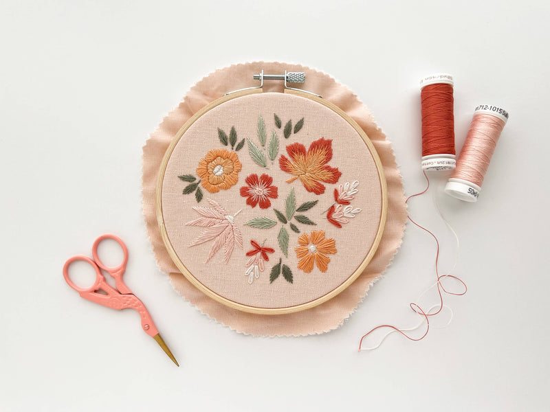 Embroidery fabric bundle, linen blend embroidery fabric pack