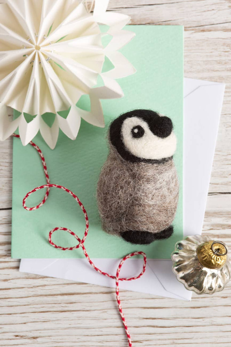 Baby Penguin Mini Felting Kit by Hawthron Handmade