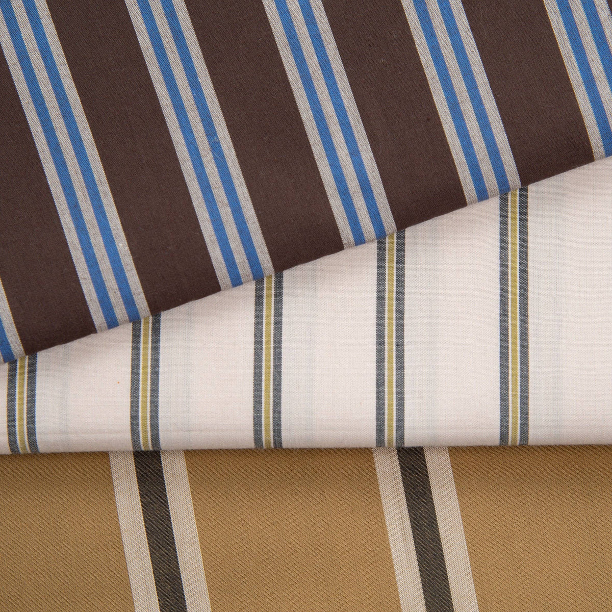 "Weave Line Oat Chocolate" Fabric