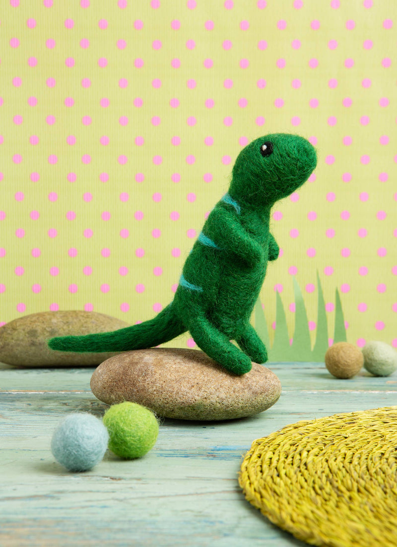 T-Rex Mini Needle Felting Kit | Beginner Craft Kit by Hawthorn Handmade