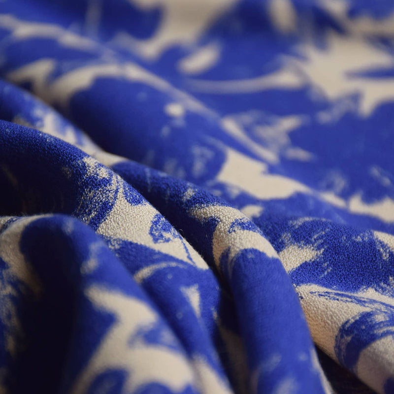 Viscose Crepe Fabric in Twilight Garden by Cousette