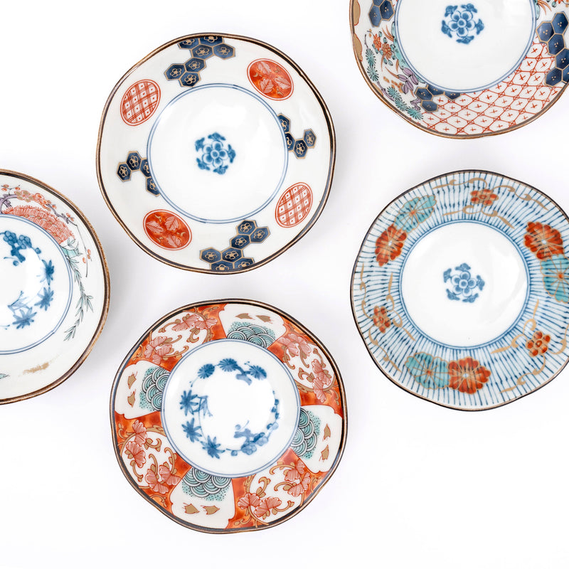 Somenishiki-Koimari Side Dish Bowl Set 5Pcs