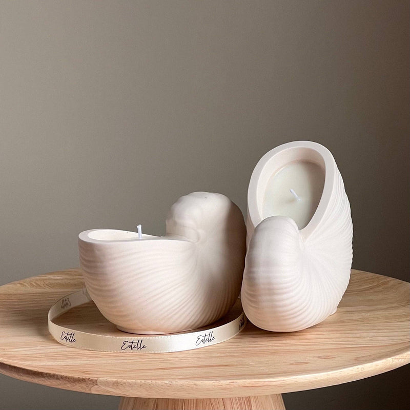 Sea Shell Container Soy Wax Candle by Estelle Studio