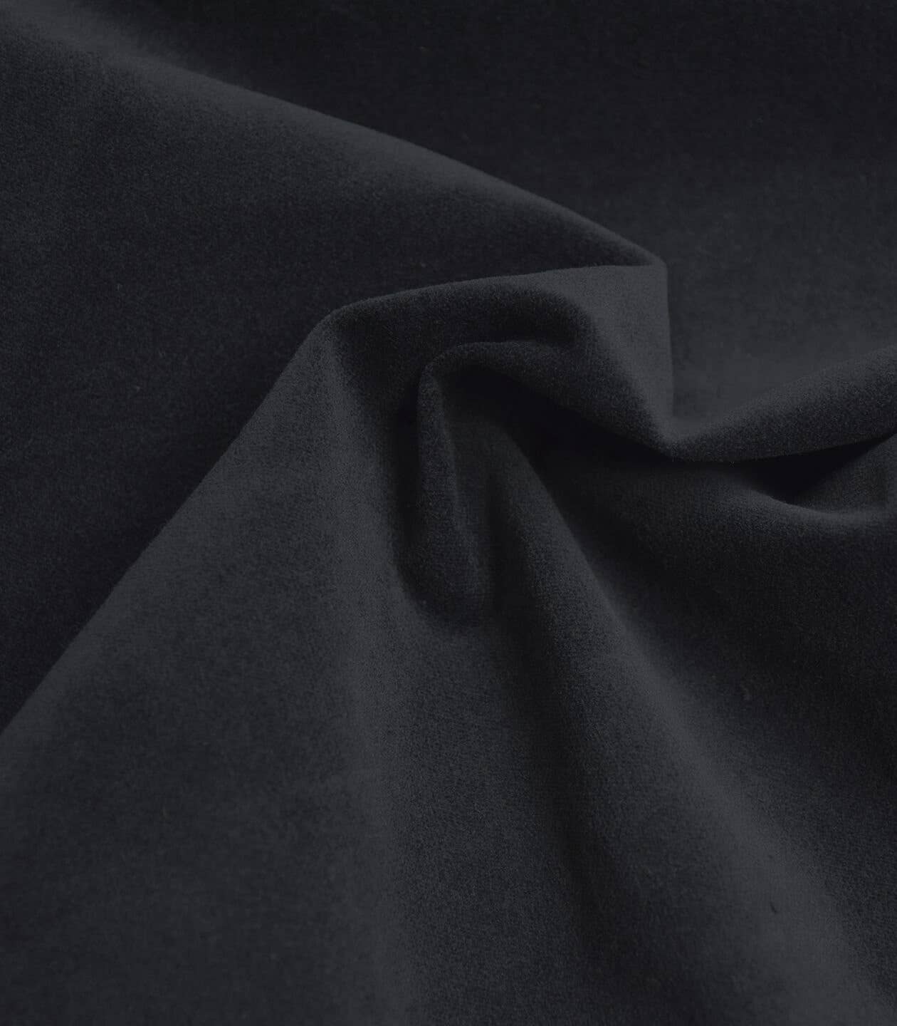 Black Night Velvet Fabric by Cousette