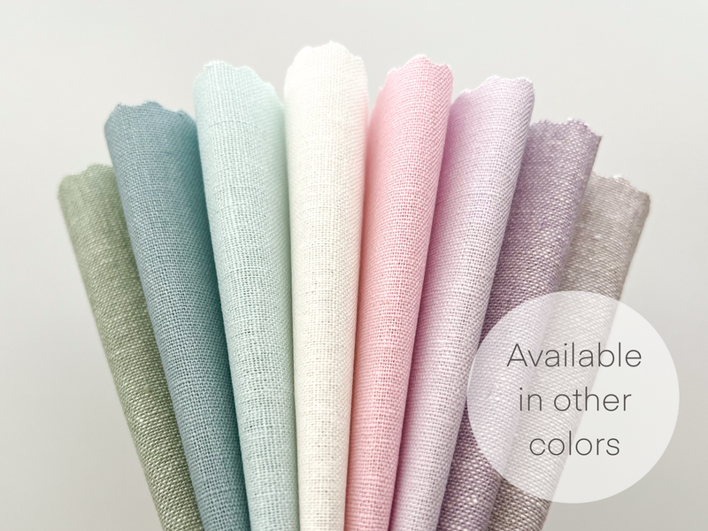 Embroidery fabric bundle, linen blend embroidery fabric pack