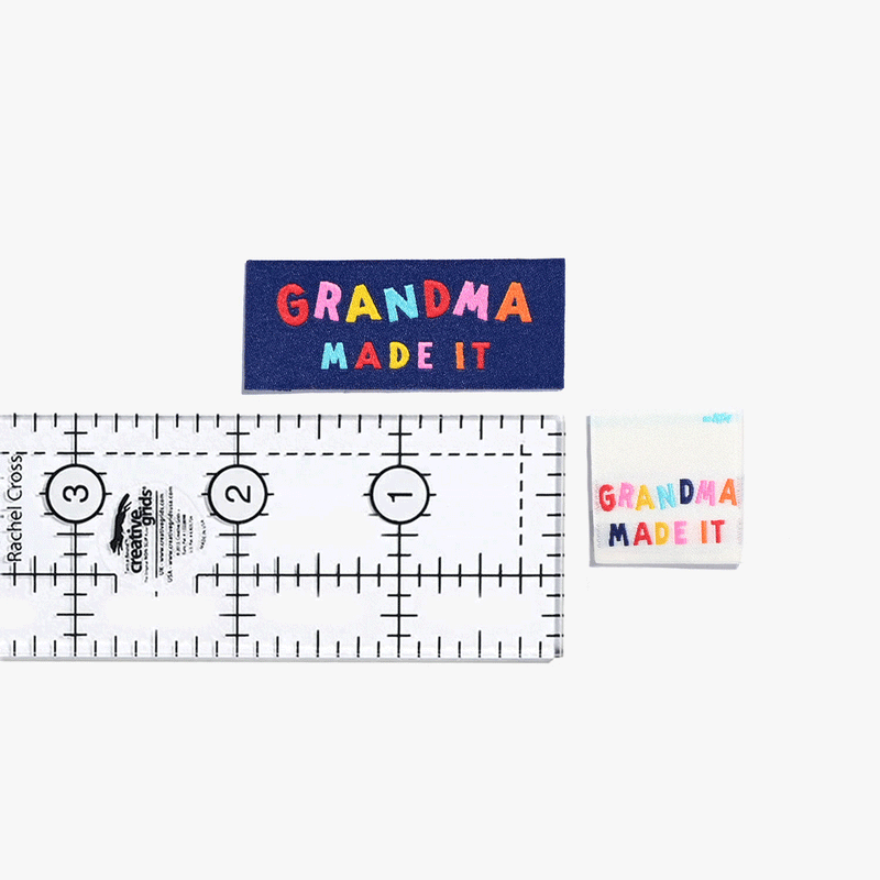 Grandma Made It/Grandma Loves You! Woven Labels | Case of 6 Units