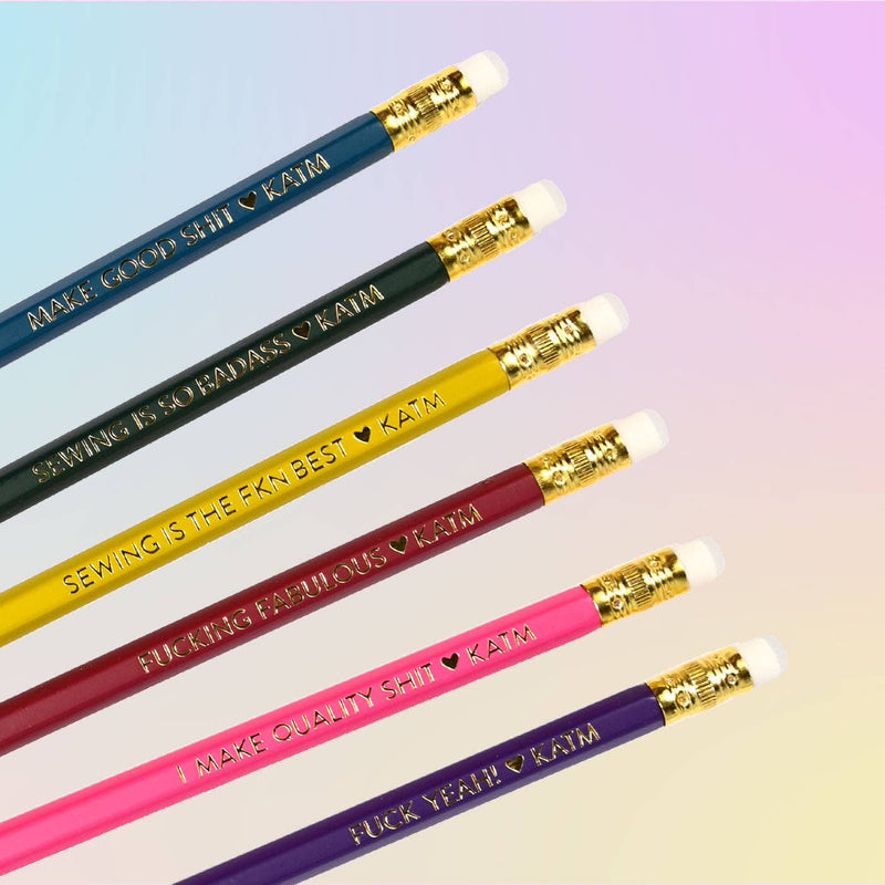Sweary Sewist Pencil Packs
