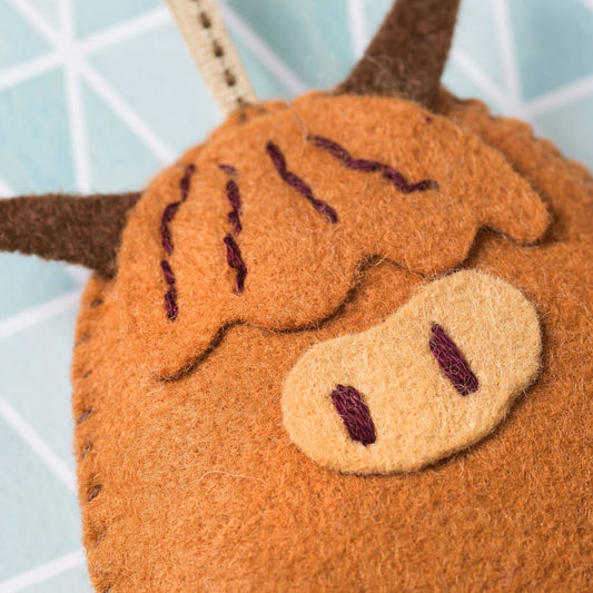 Highland Cow Felt Craft Mini Kit by Corinne Lapierre Limited
