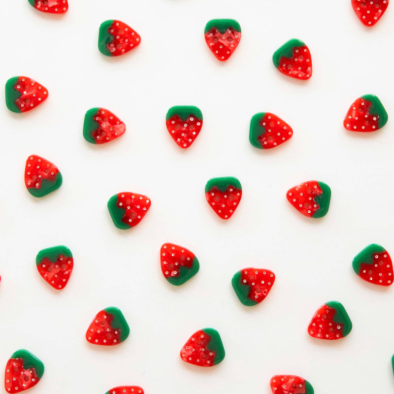 Strawberry Small 5/8" Buttons