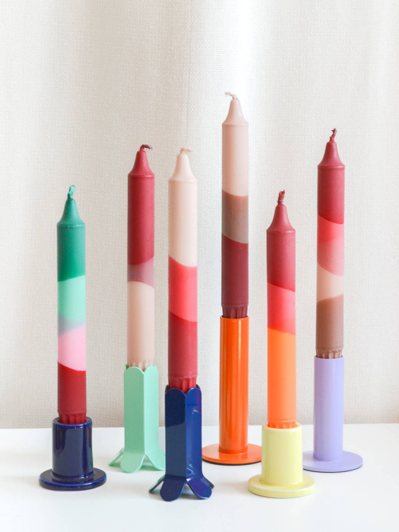 Nordtrice Taper candles- Autumn vibes / Burgundy & Beige