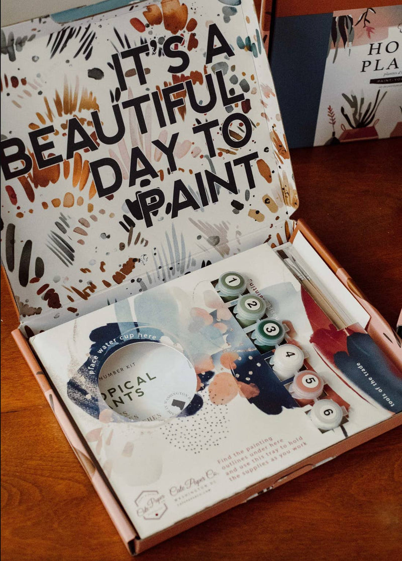Field of Daisies Paint-By-Numbers Kit by Cate Paper Co.