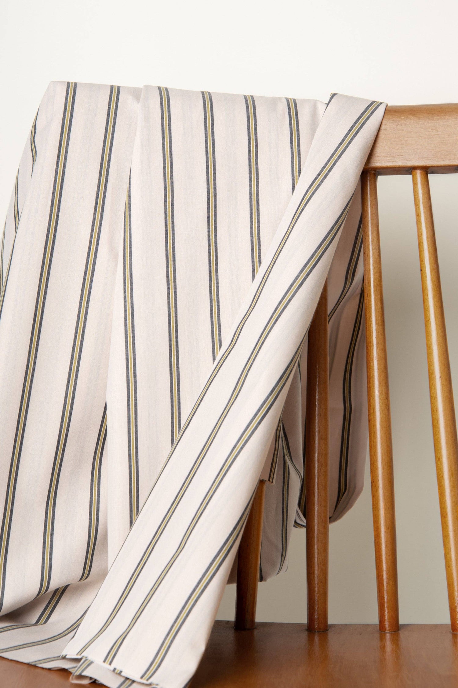 "Weave Line Milky Clay" Fabric