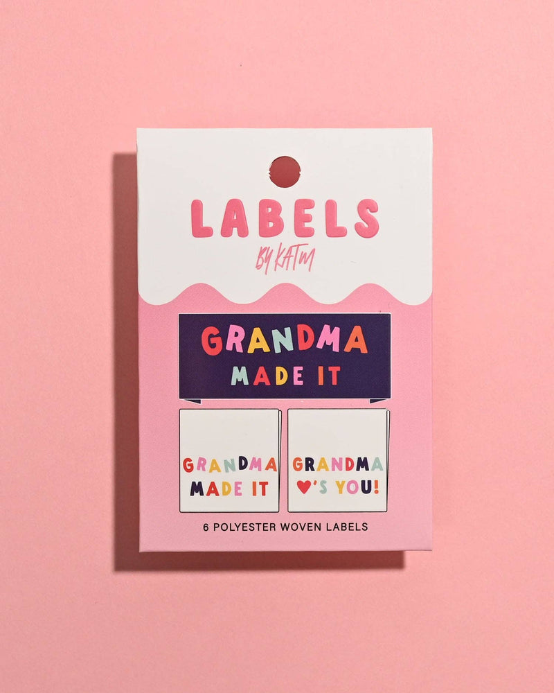 Grandma Made It/Grandma Loves You! Woven Labels | Case of 6 Units