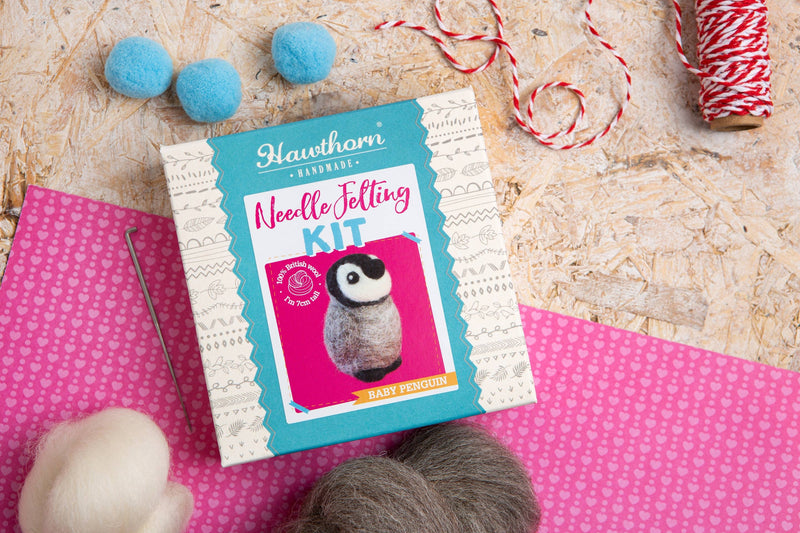 Baby Penguin Mini Felting Kit by Hawthron Handmade