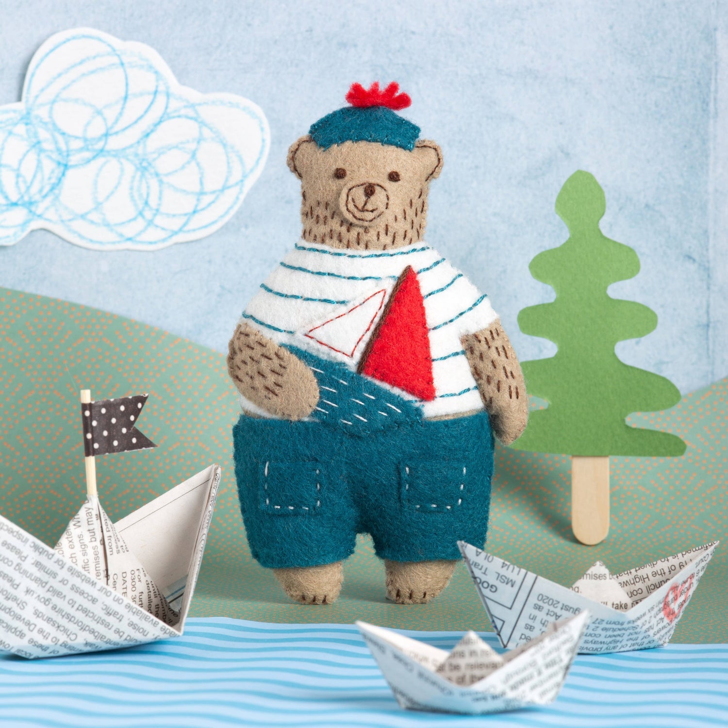 Marcel the Sailor Bear Felt Craft Mini Kit by Corinne Lapierre Limited
