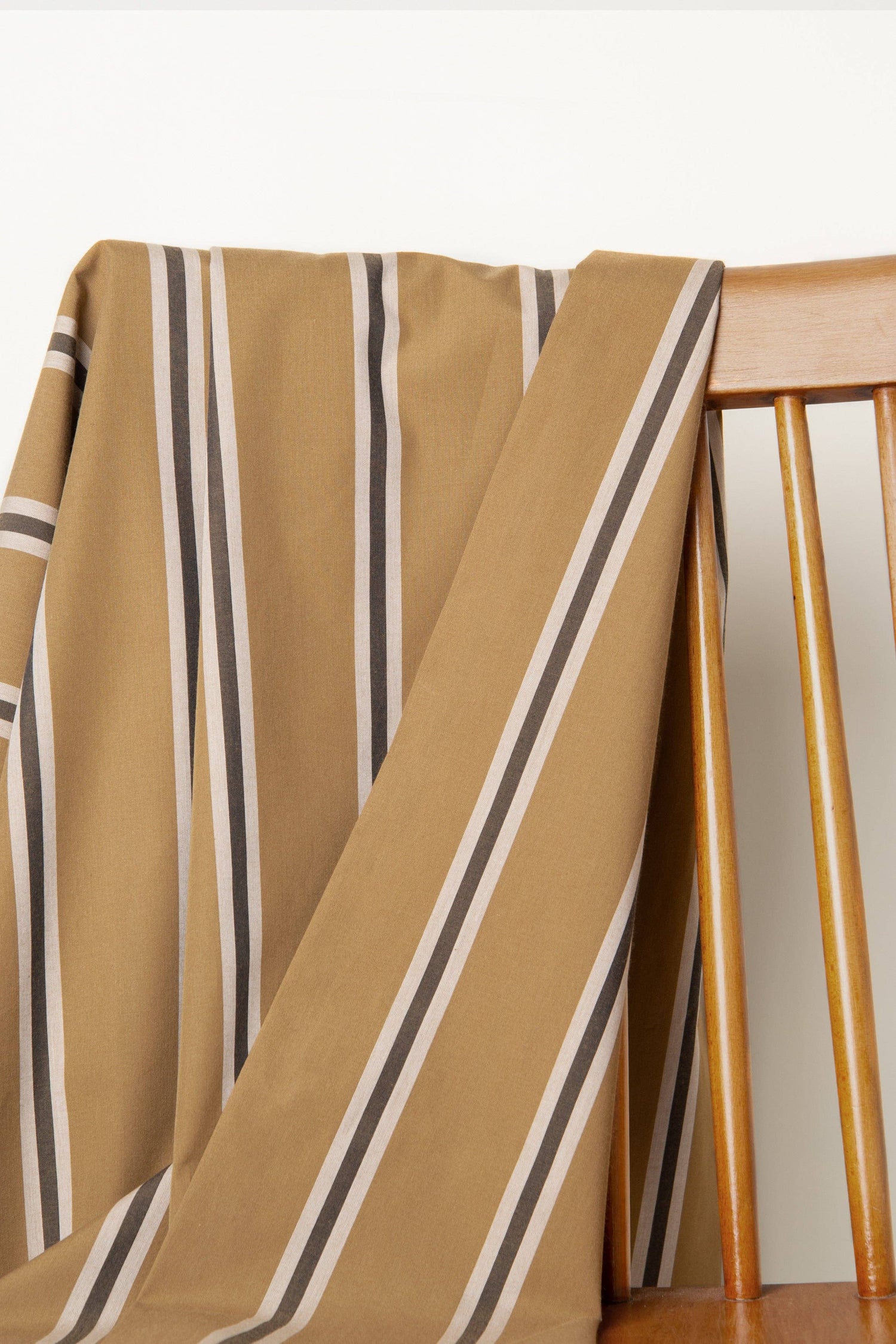 "Weave Line Iced Mocha" Fabric