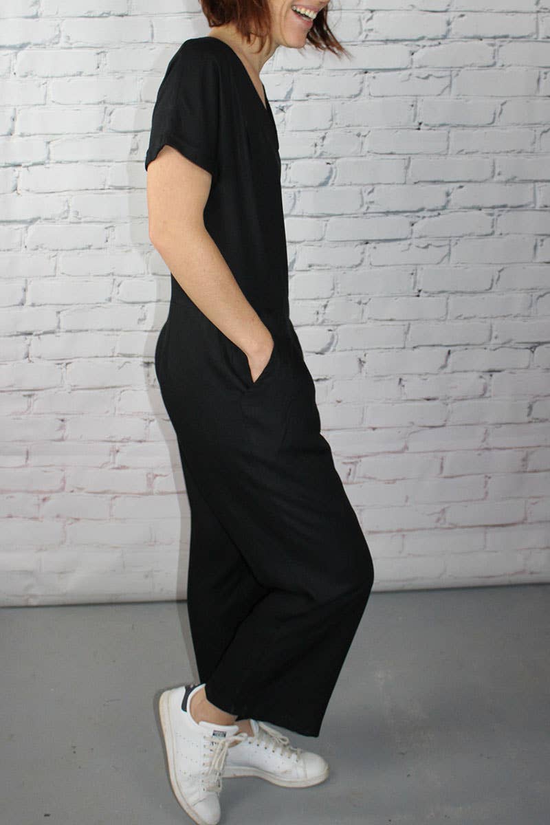 Viscose Twill in Black Licorice by Eglantine et Zoé
