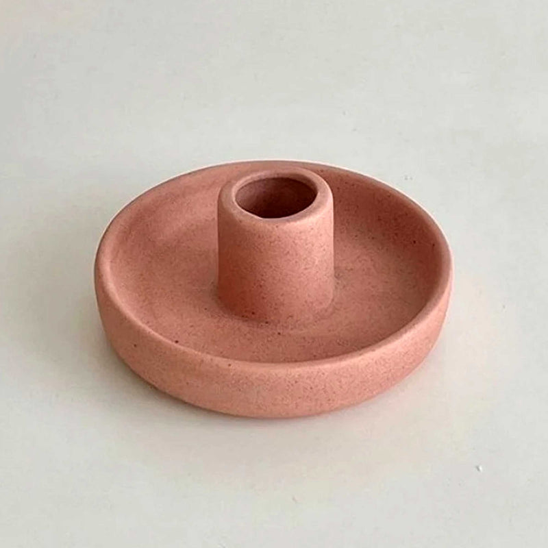 Nordic - Hygge style Ceramic Candlestick Holder by Eastvan Bees