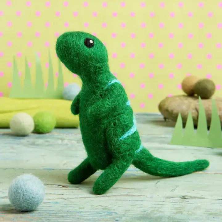 T-Rex Mini Needle Felting Kit | Beginner Craft Kit by Hawthorn Handmade