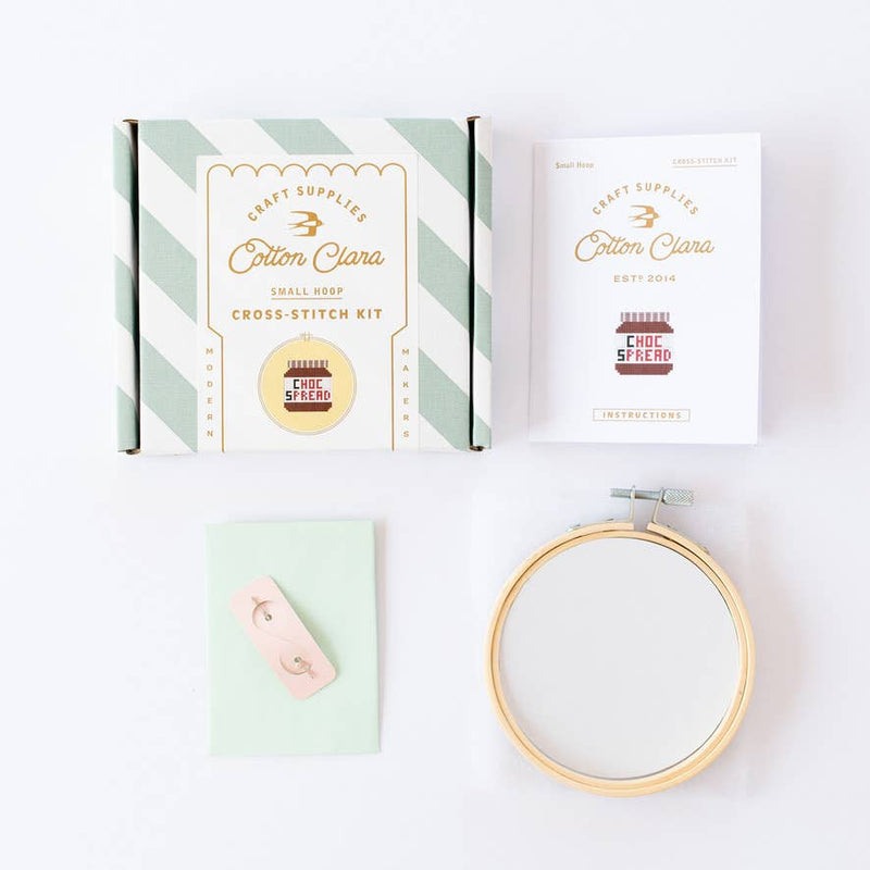 Hot Choc Cross Stitch Kit by Cotton Clara