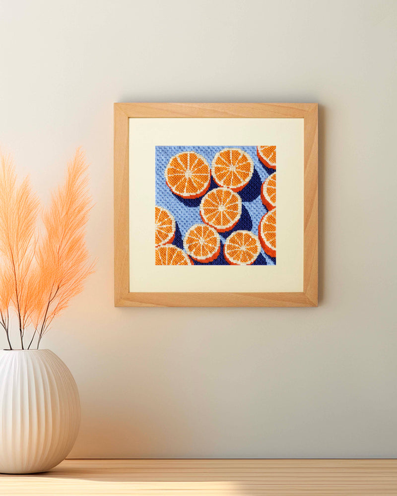 Agrumes Needlepoint Kit | DIY Embroidery by Ana Popescu