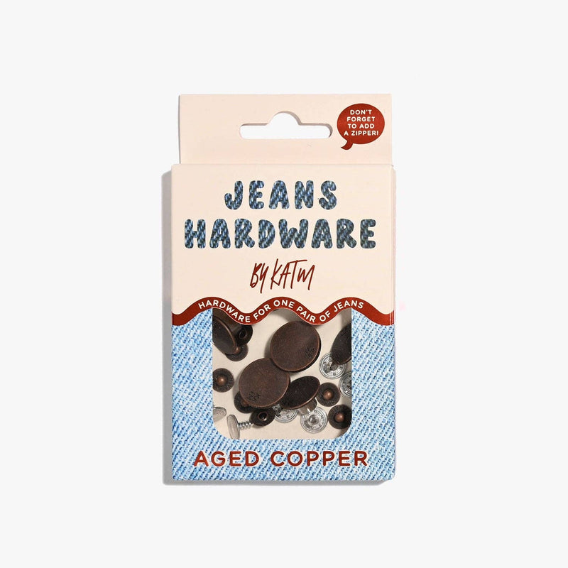 Jeans Hardware Kit | Aged Copper