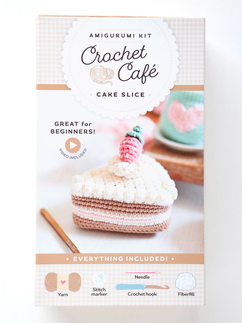 Crochet Café Amigurumi Kit - Cake Slice