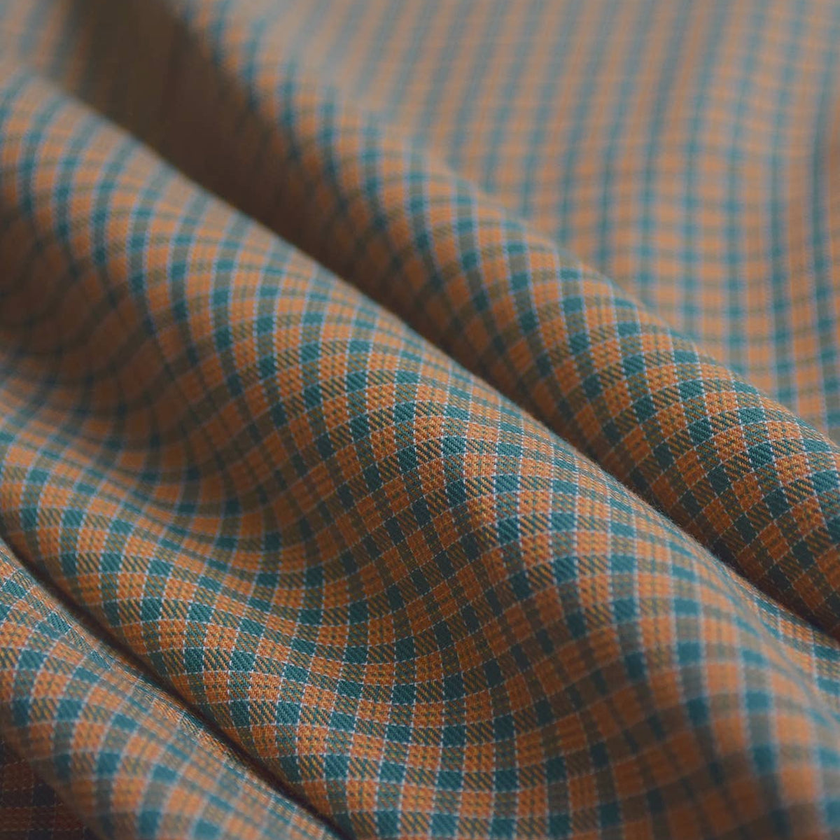 Moreen Plaid Fabric in Toffee by Cousette