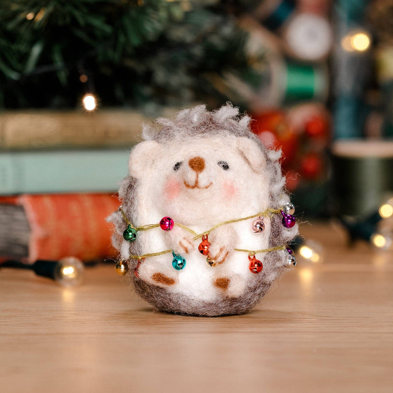 Christmas Hedgehog - Needle Felting Kit