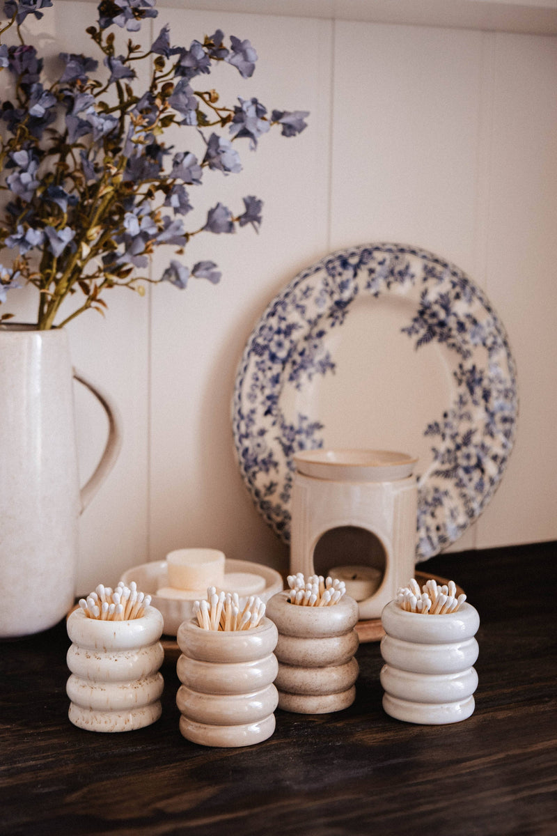 Ceramic match pot