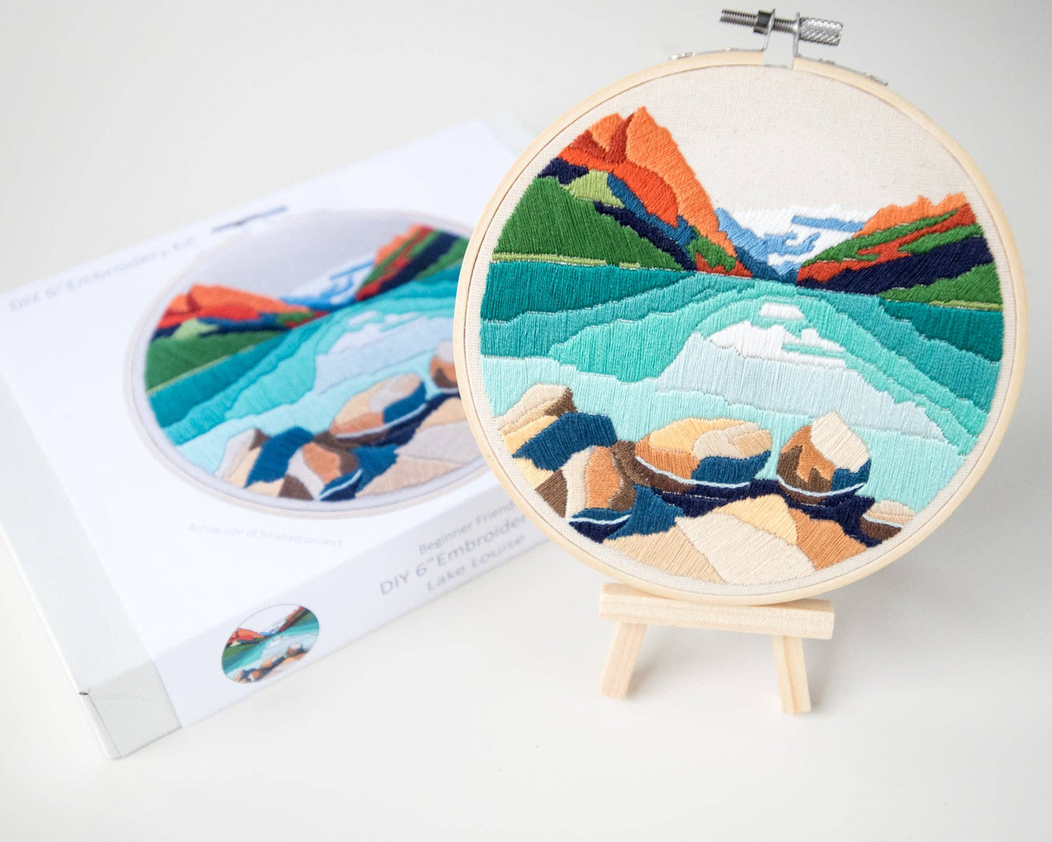 Lake Louise  DIY Embroidery Kit by Angiels Art