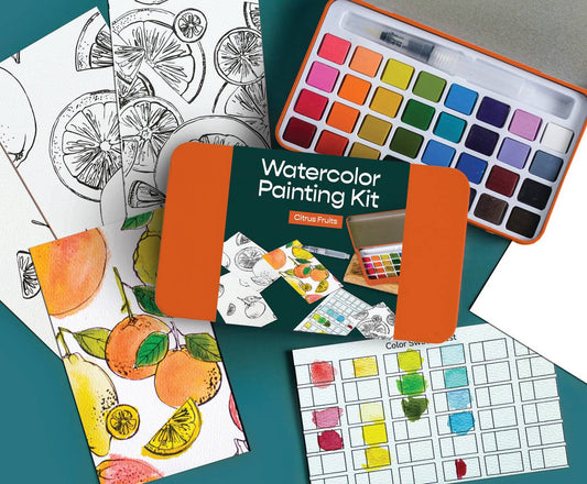 Citrus Fruits Watercolour Painting Kit
