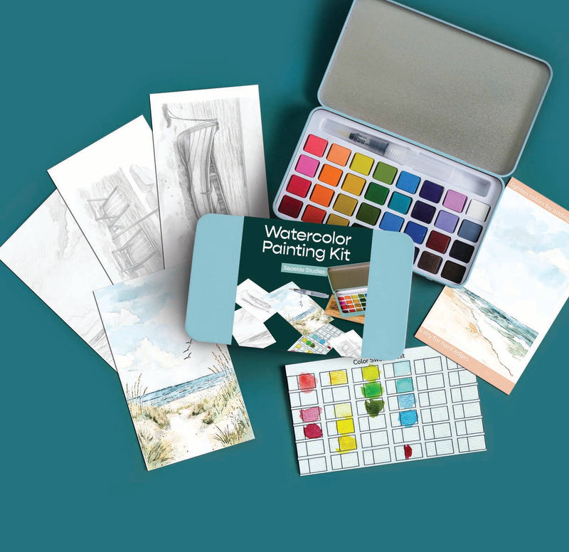 Seaside Studies Watercolour Painting Kit
