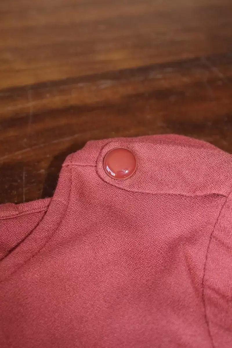 Chic Terracotta Tail Button by Eglantine et Zoé