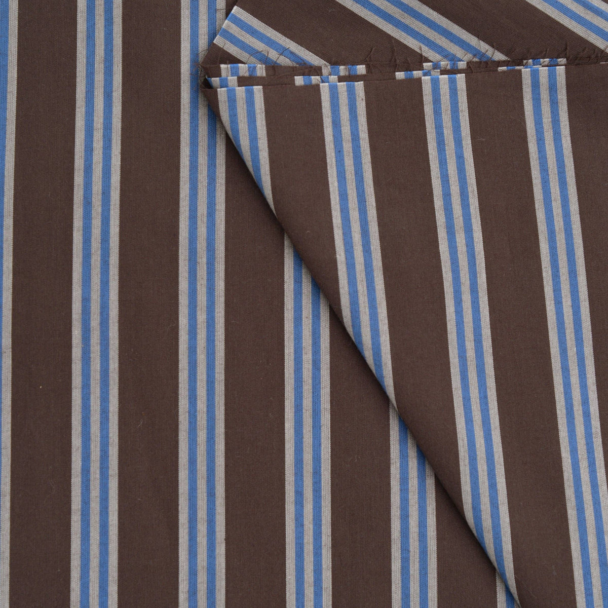 "Weave Line Oat Chocolate" Fabric