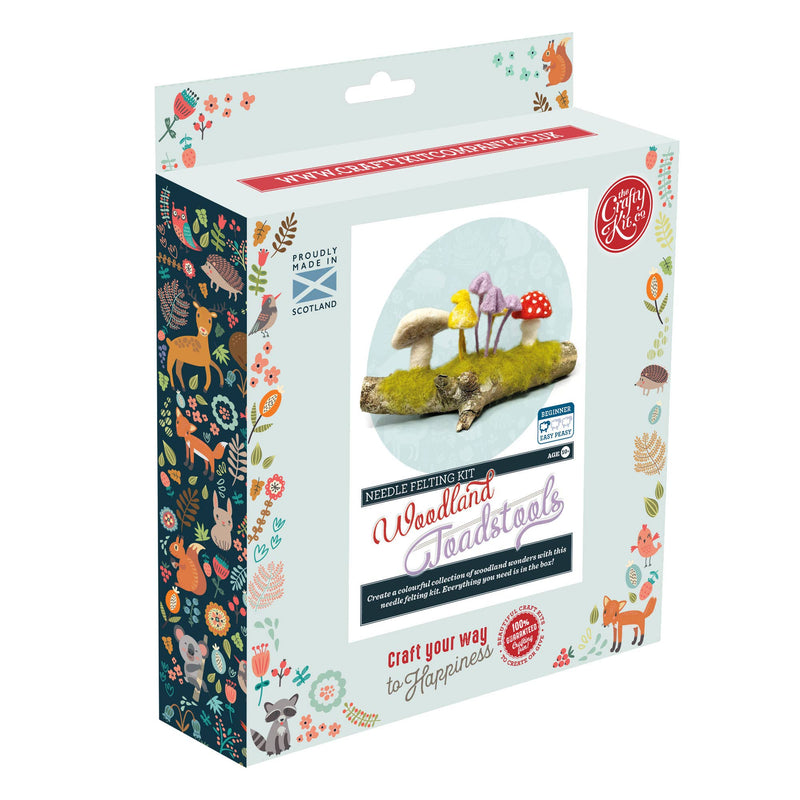 Woodland Toadstools - Needle Felting Craft Kit