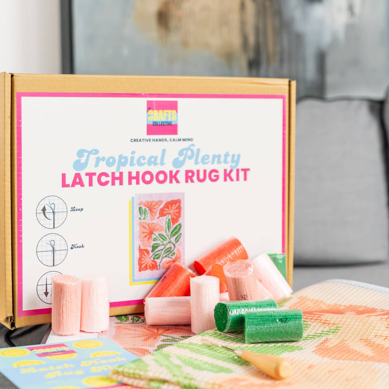 Tropical Plenty Latch Hook Rug Kit