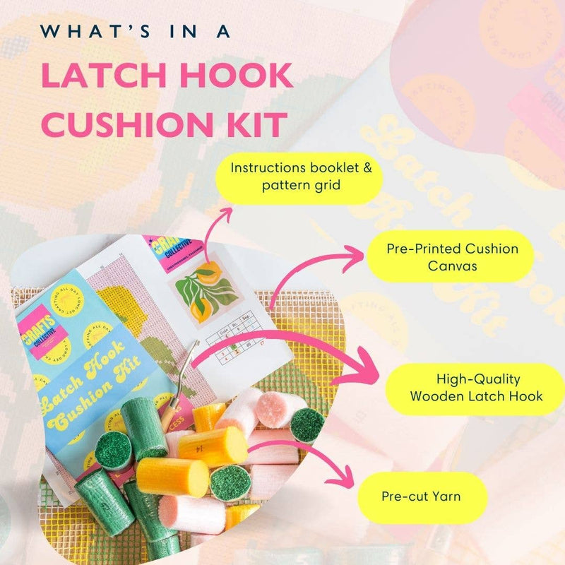 Unbeleafable Latch Hook Cushion Kit