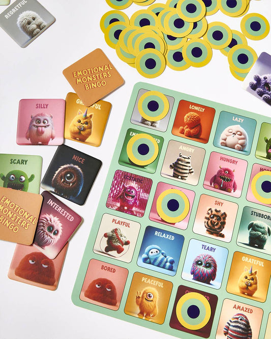 Emotional Monsters Bingo – Educational Game for Kids by J.O.S
